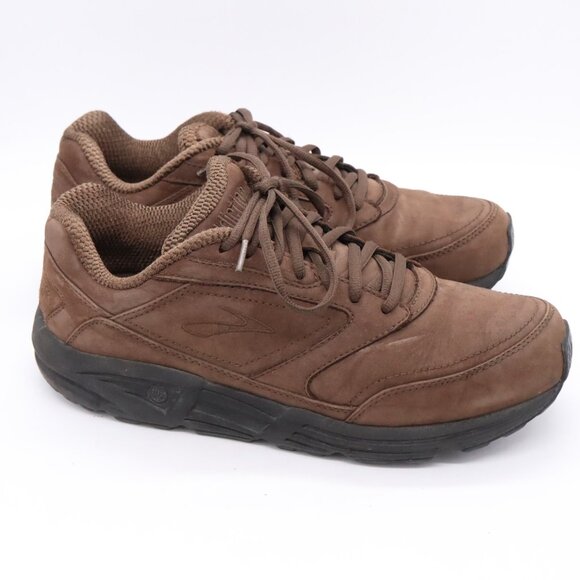 Brooks Addiction Walker Men’s Size 10 Brown Suede Shoes Sneakers Walking Comfort - Picture 7 of 11